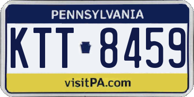 PA license plate KTT8459