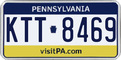 PA license plate KTT8469