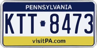 PA license plate KTT8473
