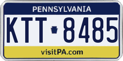 PA license plate KTT8485
