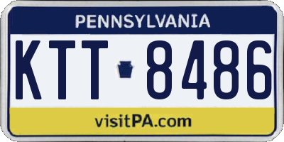 PA license plate KTT8486