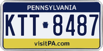 PA license plate KTT8487