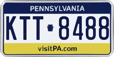 PA license plate KTT8488