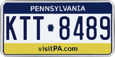 PA license plate KTT8489
