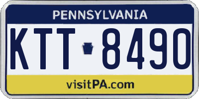 PA license plate KTT8490