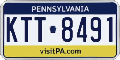 PA license plate KTT8491