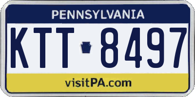 PA license plate KTT8497