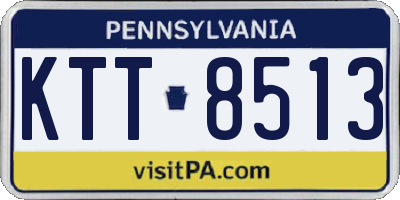 PA license plate KTT8513