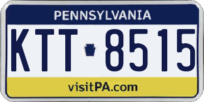 PA license plate KTT8515