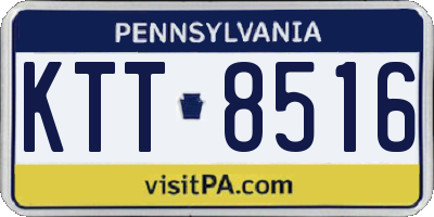 PA license plate KTT8516