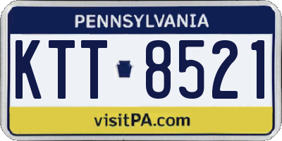 PA license plate KTT8521