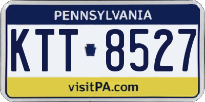 PA license plate KTT8527