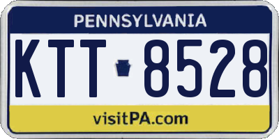 PA license plate KTT8528