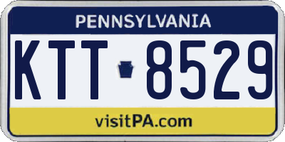 PA license plate KTT8529