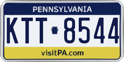 PA license plate KTT8544