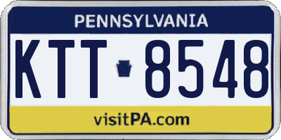 PA license plate KTT8548