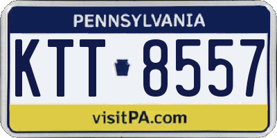 PA license plate KTT8557