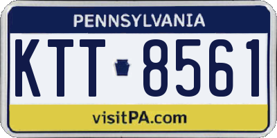 PA license plate KTT8561