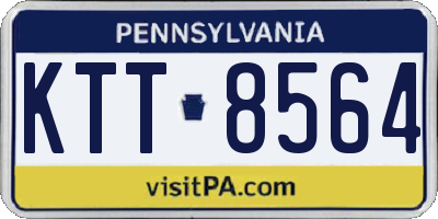 PA license plate KTT8564