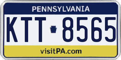 PA license plate KTT8565