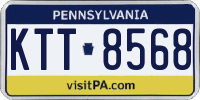 PA license plate KTT8568