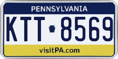 PA license plate KTT8569