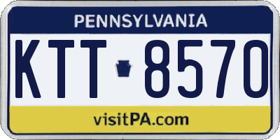 PA license plate KTT8570