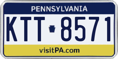 PA license plate KTT8571
