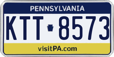PA license plate KTT8573