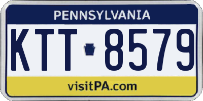 PA license plate KTT8579