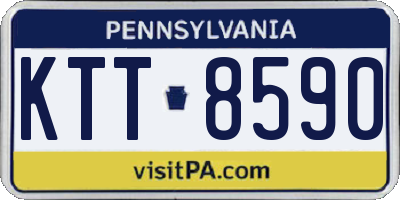 PA license plate KTT8590