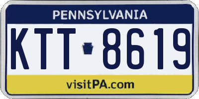 PA license plate KTT8619