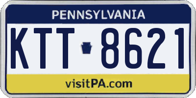 PA license plate KTT8621