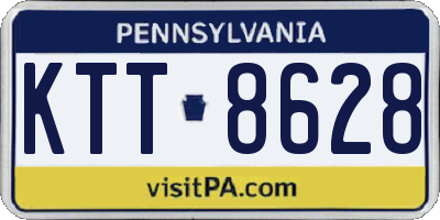 PA license plate KTT8628