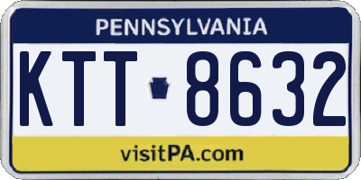 PA license plate KTT8632