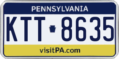 PA license plate KTT8635