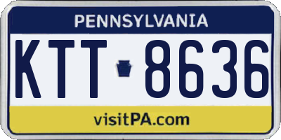 PA license plate KTT8636