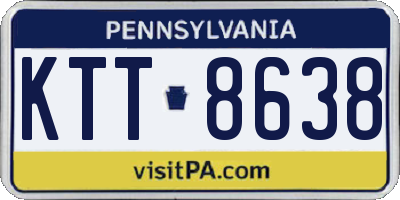 PA license plate KTT8638