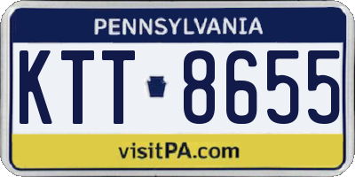 PA license plate KTT8655