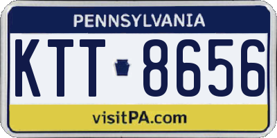 PA license plate KTT8656