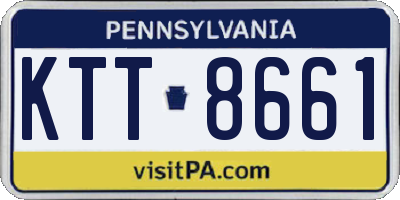 PA license plate KTT8661