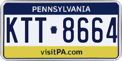 PA license plate KTT8664