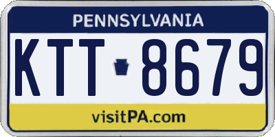 PA license plate KTT8679