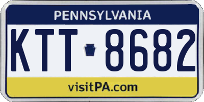 PA license plate KTT8682