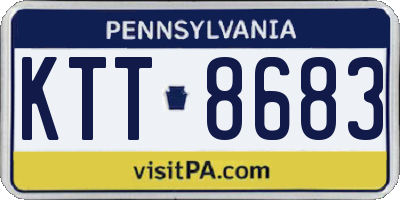 PA license plate KTT8683
