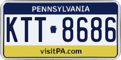 PA license plate KTT8686