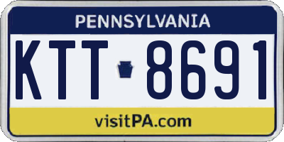 PA license plate KTT8691