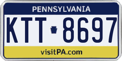 PA license plate KTT8697