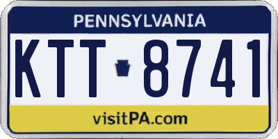 PA license plate KTT8741