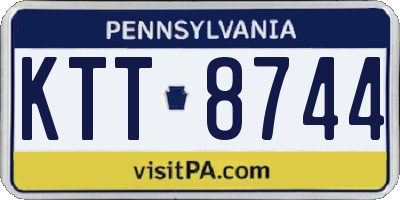 PA license plate KTT8744